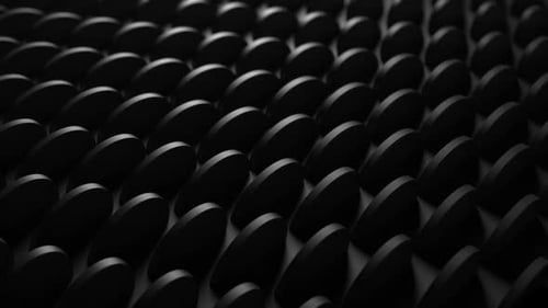 Three-dimensional abstract dynamic background of geometric objects
