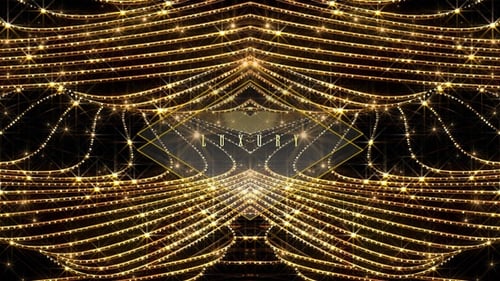 Golden Sparkling Festive Lights Seamless Looping Background