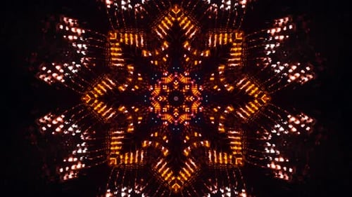 Abstract Geometric Kaleidoscope Hypnotic Light Pattern
