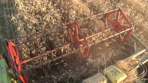 Combine Harvester, Top View.
