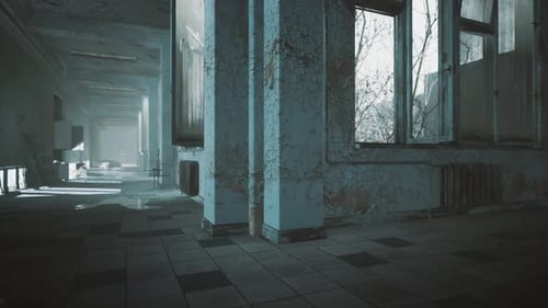 Interior of the Abandoned Soviet Building