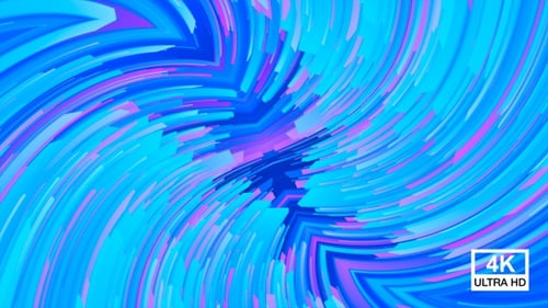 Muticolor Curved Lines 4K