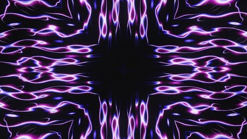 Purple Liquid Wave Lines Led Neon Vj Loop Seamless Animation Background