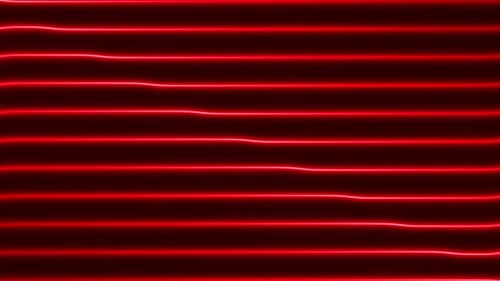 Abstract Red Line Waves Loop Background