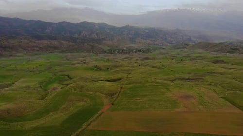 aerial view from green valley