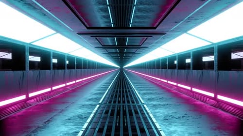 Science fiction architecture interior