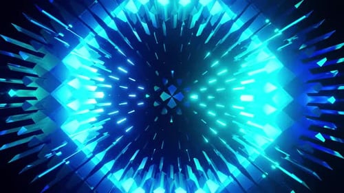 Vj Loop Of The Blue Aqua Equalizer Wave For Party 4K