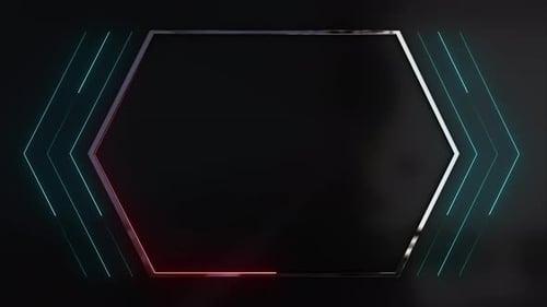 Hexagon Video frame place holder