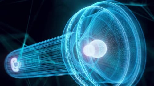 Flashlight Hologram Close Up Hd
