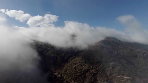 Aerial Mountain Clouds