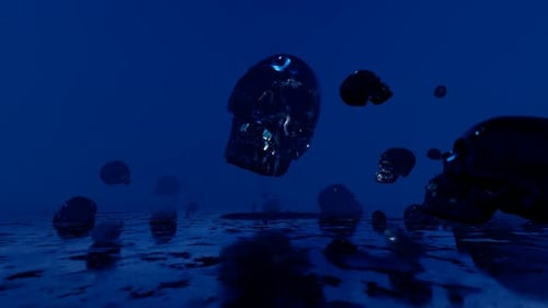 Skulls Hanging in the Air