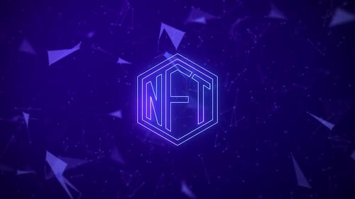 Futuristic NFT Hexagon Logo Reveal Opener