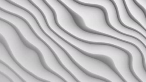 Flowing Abstract White Lines Seamless Loop Background