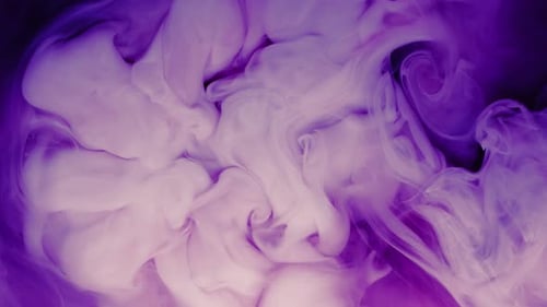 Flowing Abstract Purple and White Swirl