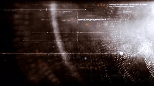 Futuristic Data Matrix Simulation HUD Background 14