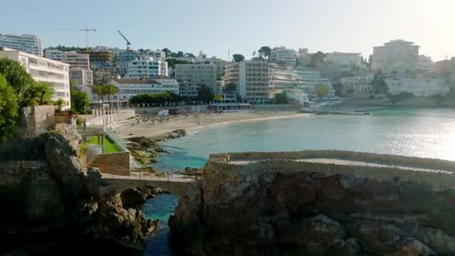 Vista aérea de la capital de Mallorca Palma De Mallorca en España
