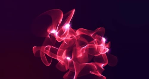 Dynamic Abstract Red Light Lines Motion Background