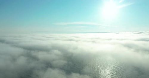 Flying Through Amazingly Beautiful Cloudscape