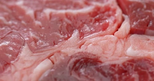 Raw steak texture close up