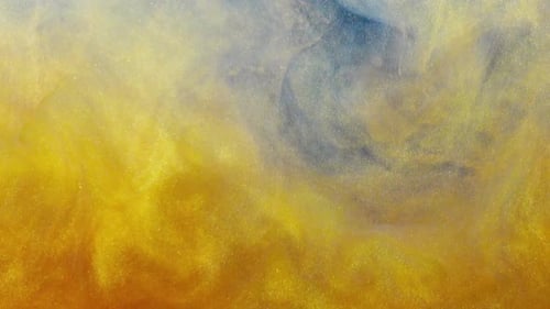 Abstract Gold and Silver Fluid Motion