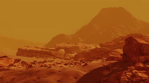 Scene From the Red Planet Mars