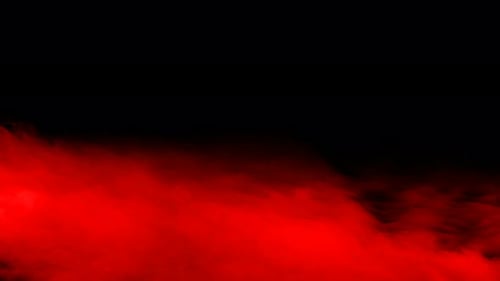 Abstract Red Smoke Animation on Black Background