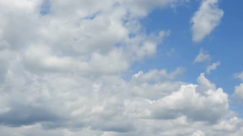 Clouds time lapse, beautiful blue sky with clouds