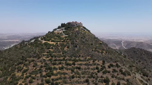 Monastery of Stavrovouni. View of the mountain where the Monastery stands.