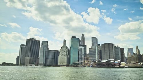 Lower Manhattan skyline, New York City, New York, USA