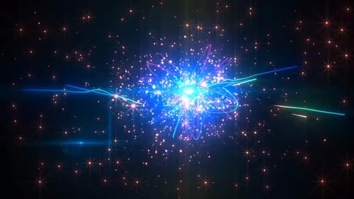 Space Ribbon Sphere Bewegungsschleife Hintergrund