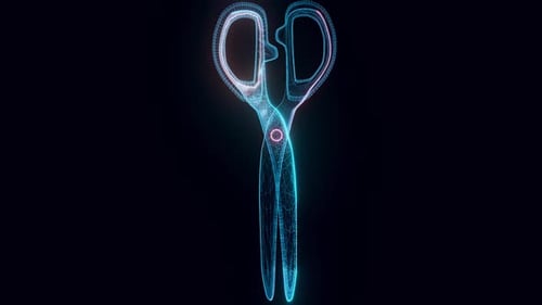 Scissor Hologram Rotating Hd