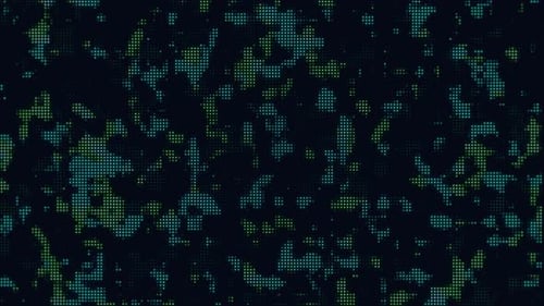 Abstract Digital Dot Grid Animation Loop Background