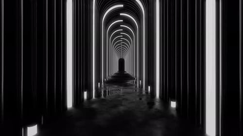 Bucle de túnel blanco