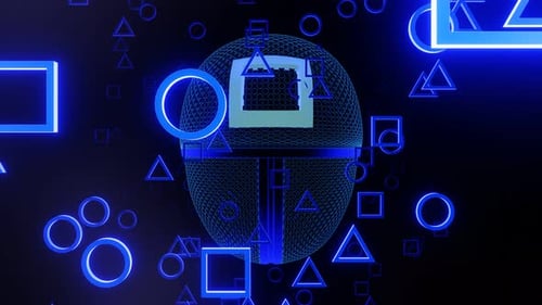 Fondo abstracto de calamar VJ Loop