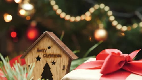 Christmas Presents Placed Under Decorated Christmas Tree