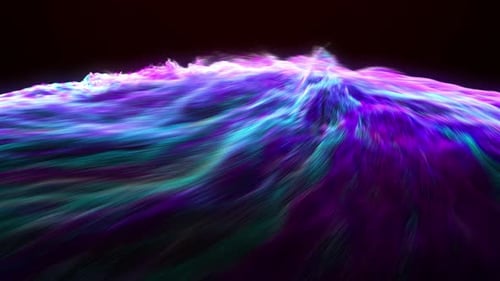 Abstract Digital Energy Wave Loop Background