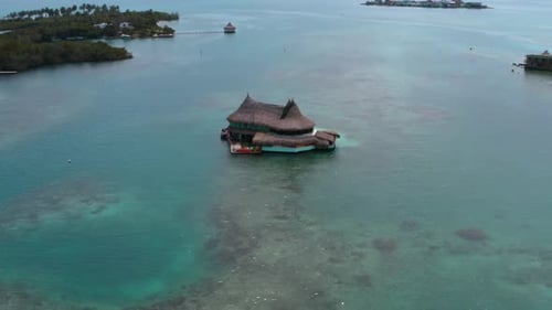 Casa En El Agua, House on Water in San Bernardo Islands, on Colombia's Caribbean Coast
