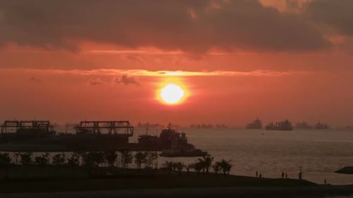 Port at Sunrise