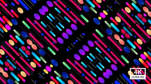 Colorful Geometric Abstract Looping Background Animation