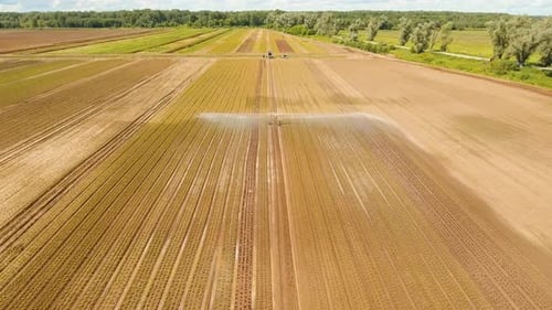 Irrigation System on Agricultural Land