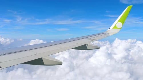 Aerial View From Descending Airplane