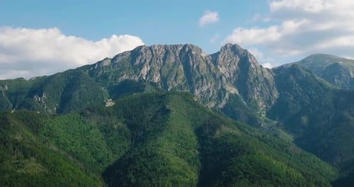 Aerial View of Beautiful Mountain Landscape in Summer