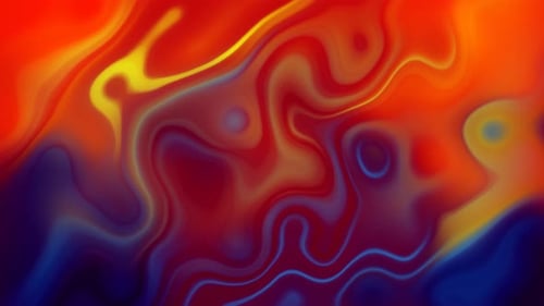 Vibrant Liquid Color Flowing Abstract Background Animation