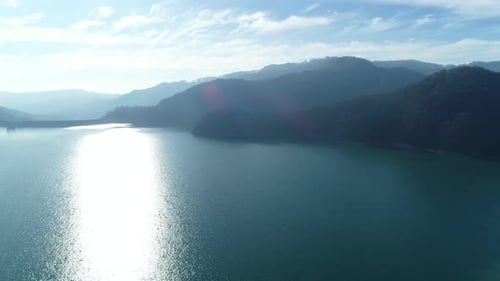Aerial Lake 4k