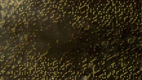 4K Abstract Gold Shiny Hexagon Background Seamless Loop
