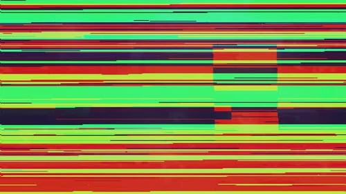 Digital Glitch Transition with Color Noise and Data Distortion