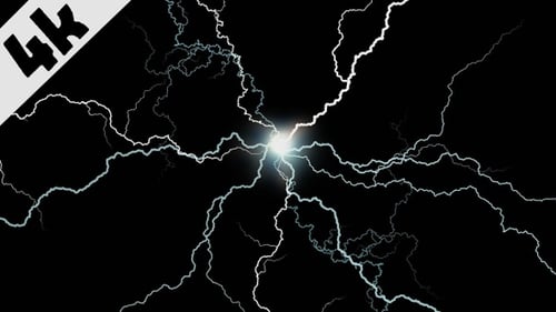 Powerful Lightning Electrical Energy Burst Animation