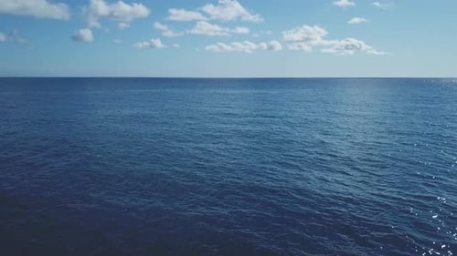 Sea Sunny Day Aerial View