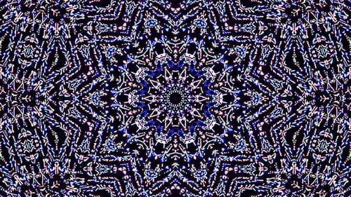 Vibrant Abstract Kaleidoscope Shimmering Pattern Background