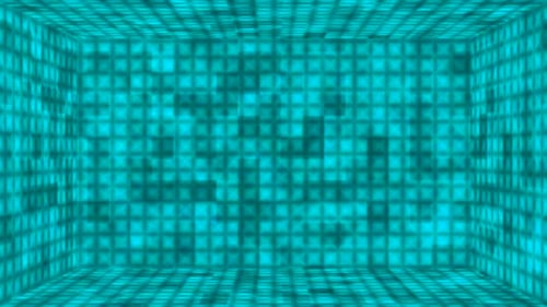 Futuristic Geometric Digital Room Background Loop